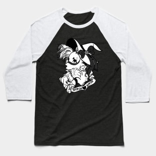 Witch Bitch - Black and white Baseball T-Shirt